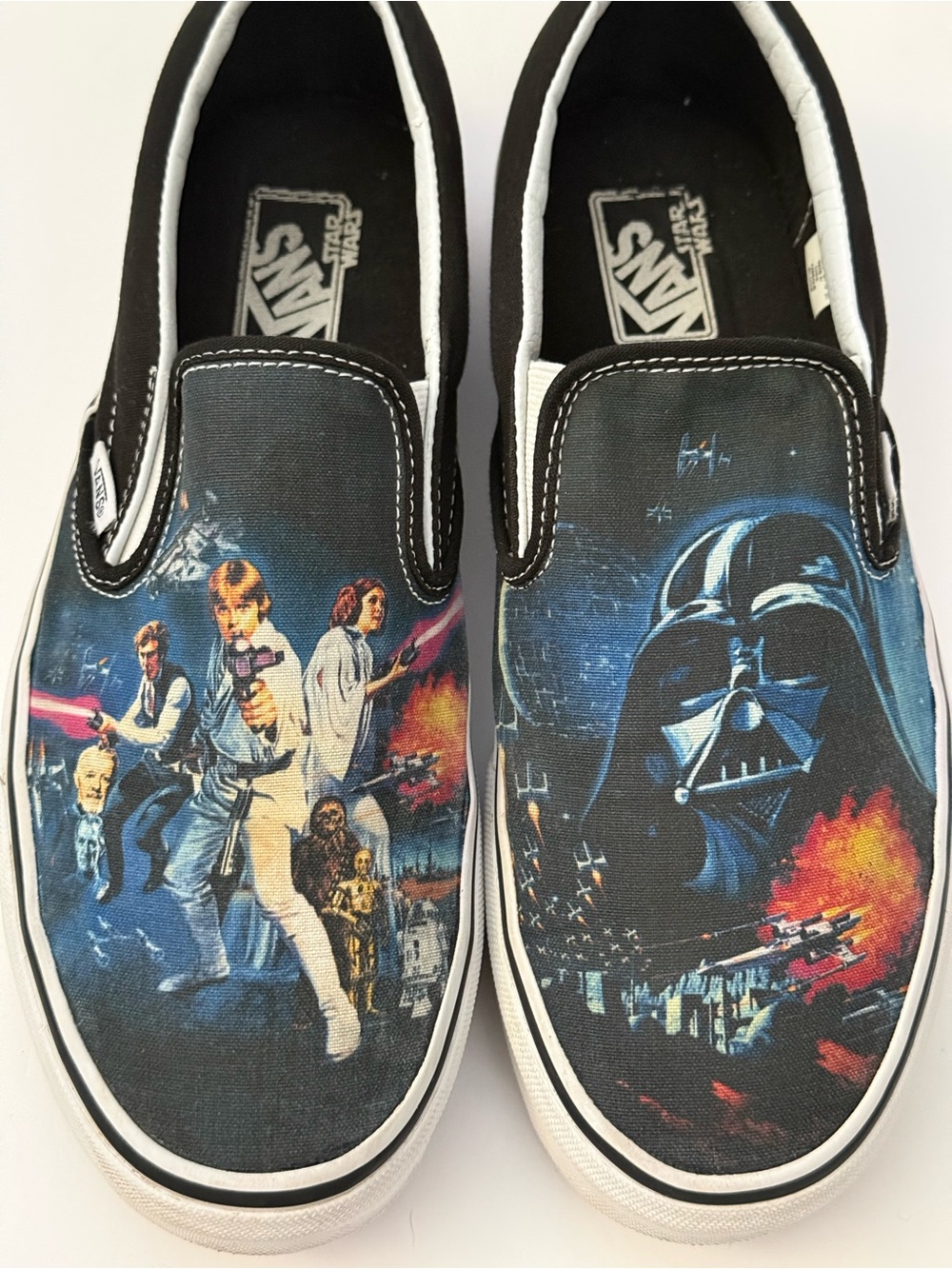Vans x Star Wars A New Hope Classic Slip-On Shoes 2014 Men’s 9.5 Women’s 11 Rare - Picture 5 of 13